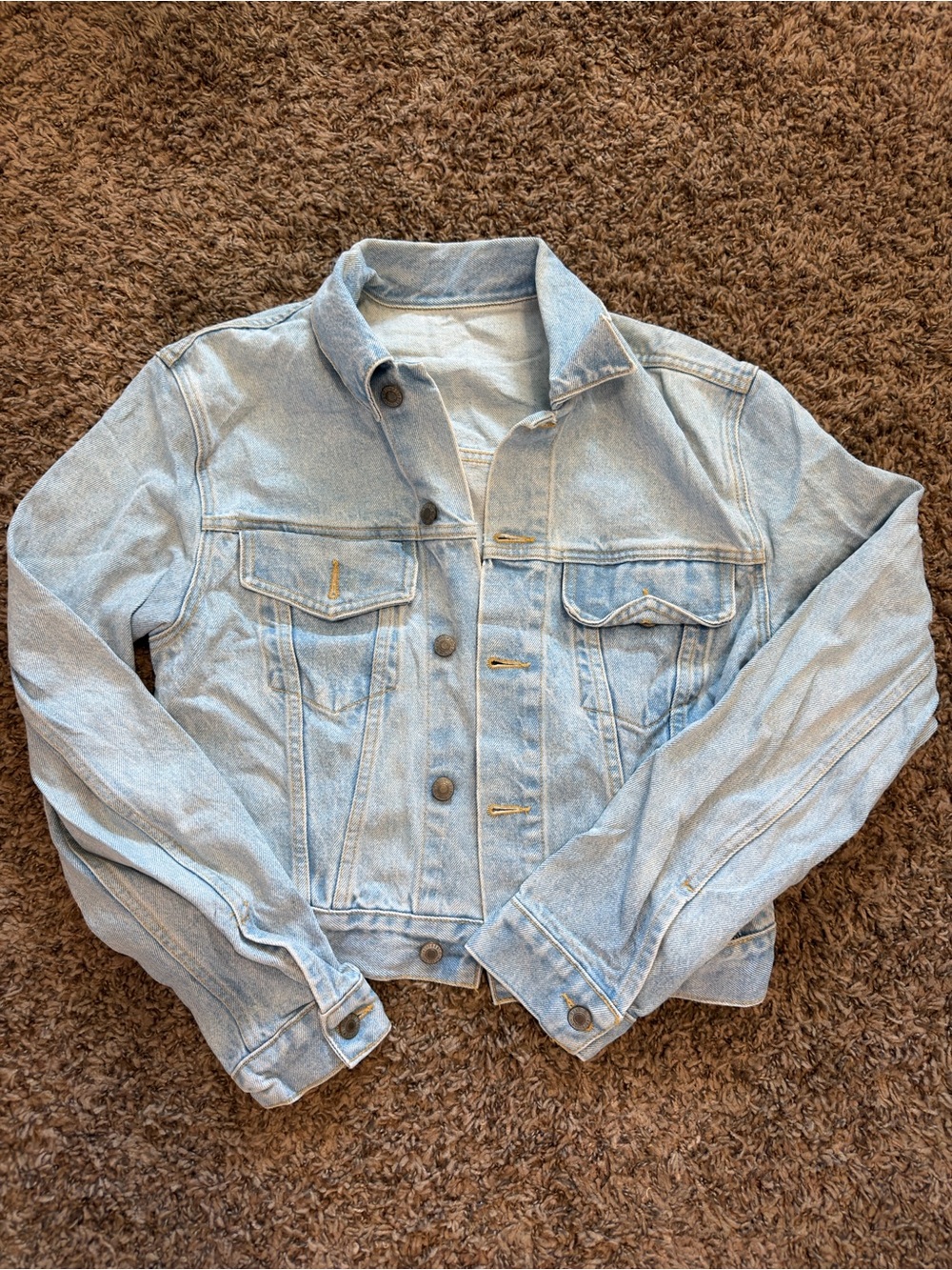 Women's Light Wash Denim Jacket - Casual Jean Jacket